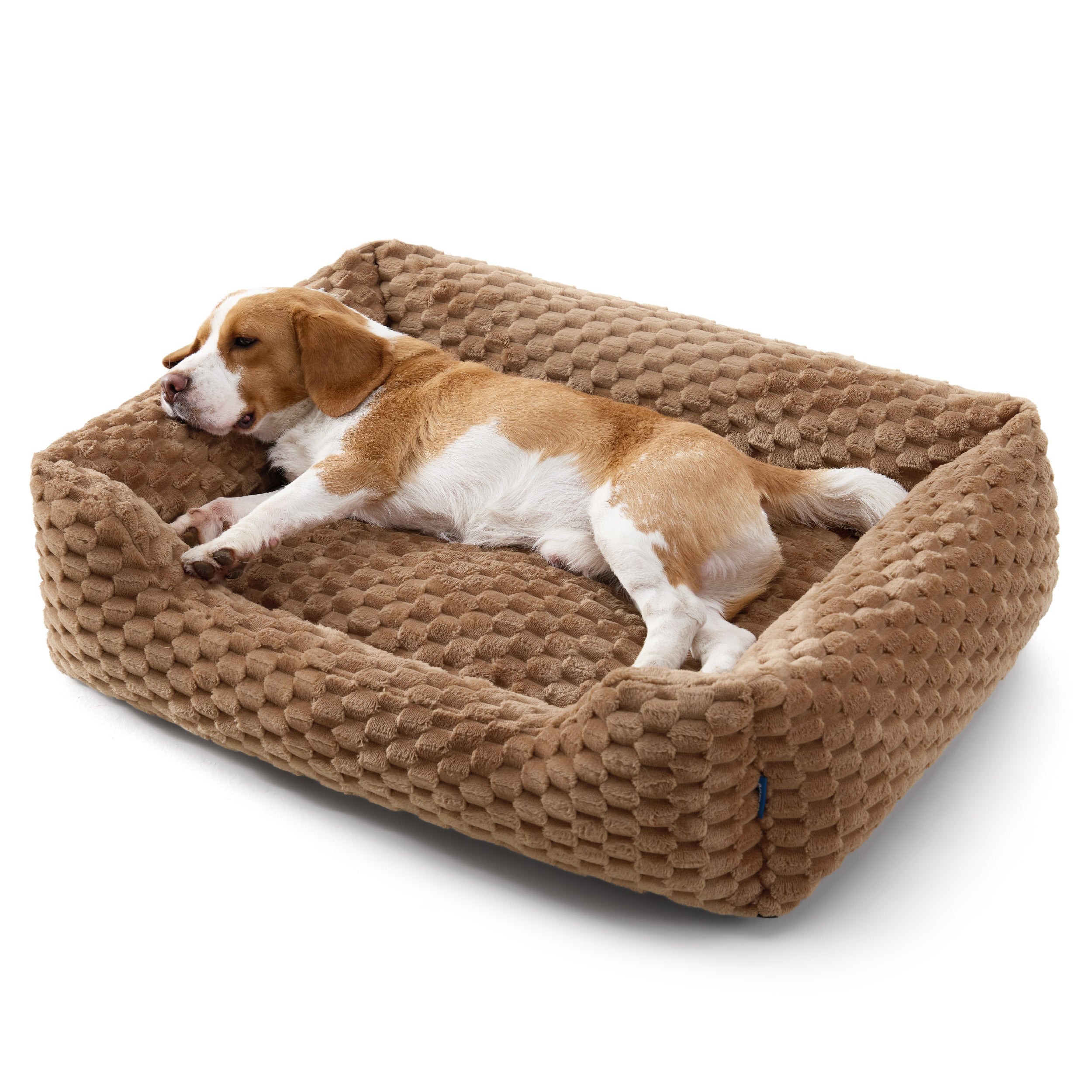 Bubble Fleece Dog Bed with Non-Slip Base