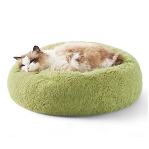 Faux Fur Donut Bed for Dogs and Cats