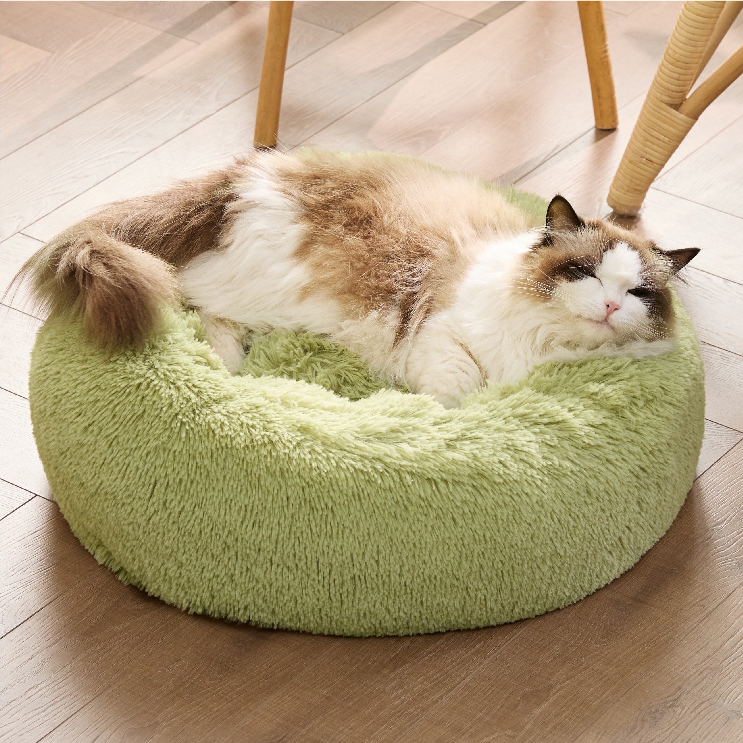 Faux Fur Donut Bed for Dogs and Cats