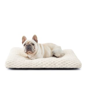Textured Bubble Fleece Dog Bed with Fiber Filling